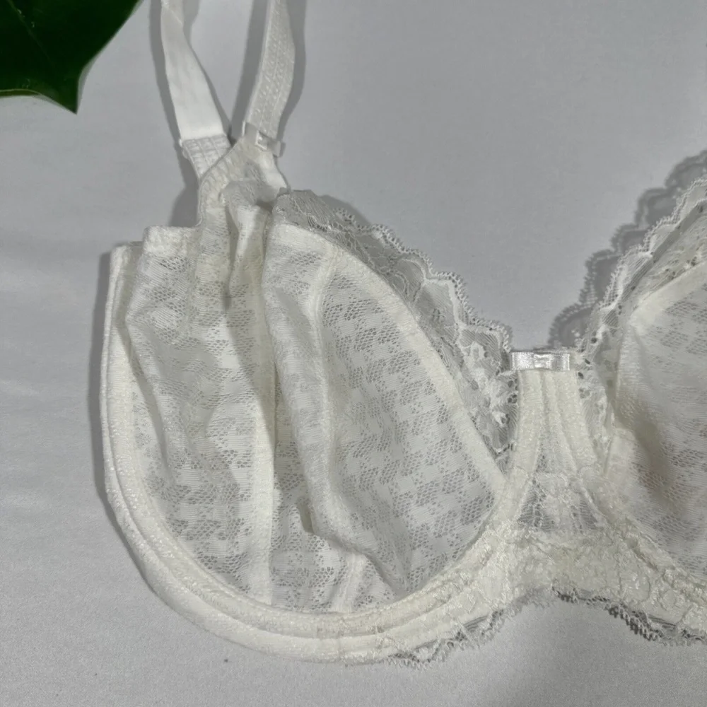 NWT $72 Panache [ 28H US‎ ] Envy Balconnete Underwire Full Cup Bra in Ivory